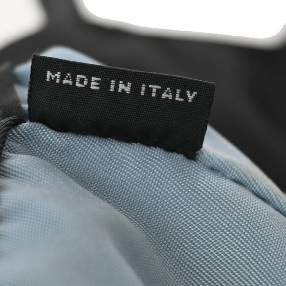 PRADA MILANO Etiquette Tote Bag Nylon Leather Black Italy 33CA290 - Picture 11 of 14